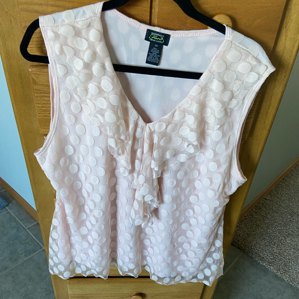 Blush Colored Sleeveless Shell